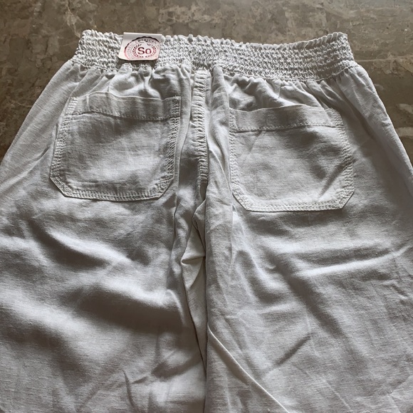 - SO Women's Lightweight Linen Blend Pants Small - Picture 6 of 16
